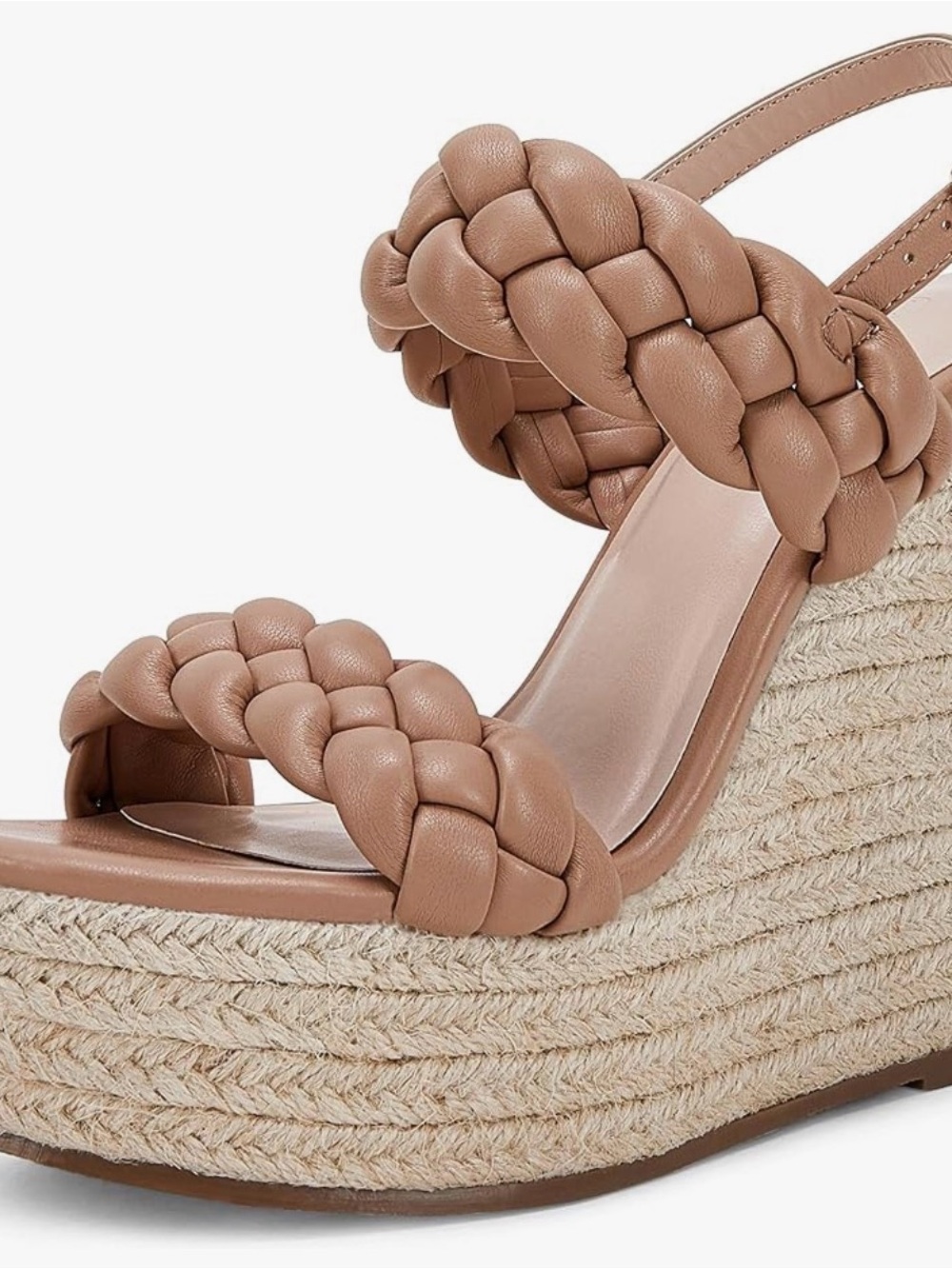 Coutgo Tan Women’s Braided Espadrille-size 6
